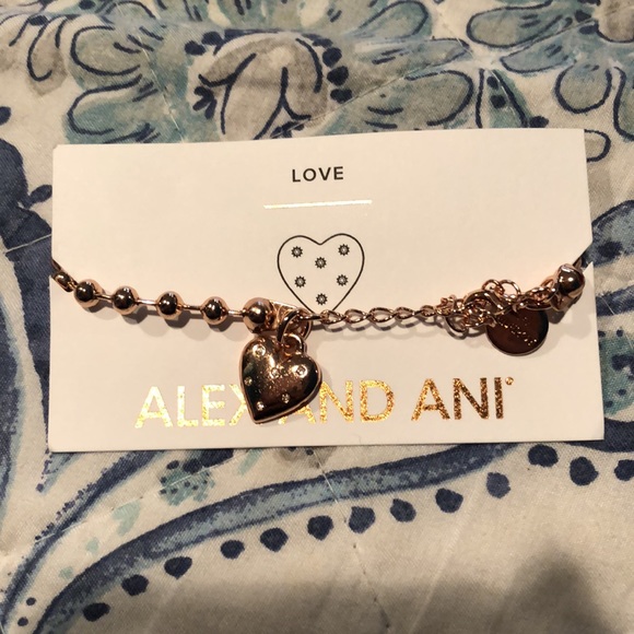 Alex and Ani heart ball chain adjustable bracelet - Picture 2 of 3